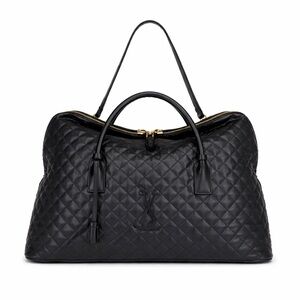 Yves Saint Laurent Black Quilted Travel Bag